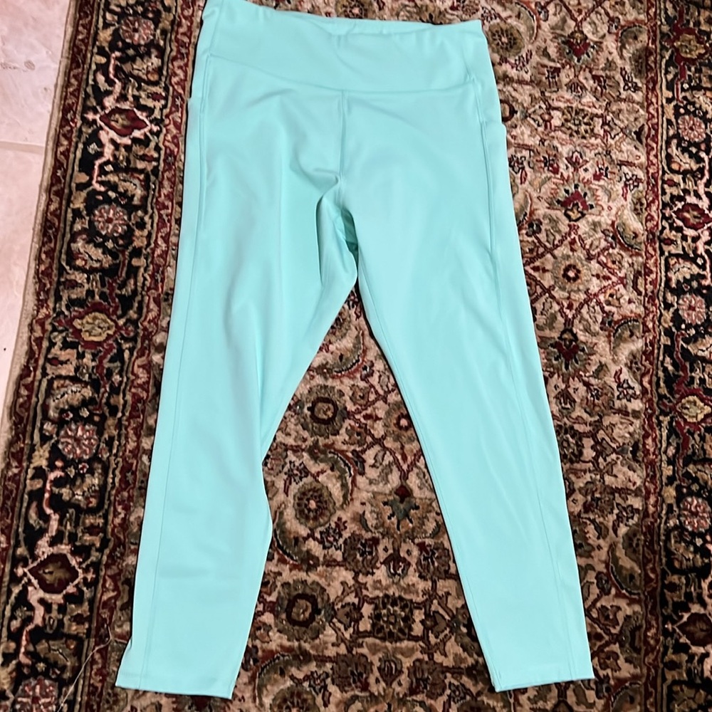 Tek Gear Workout Gear Leggings Mint Green Size XL